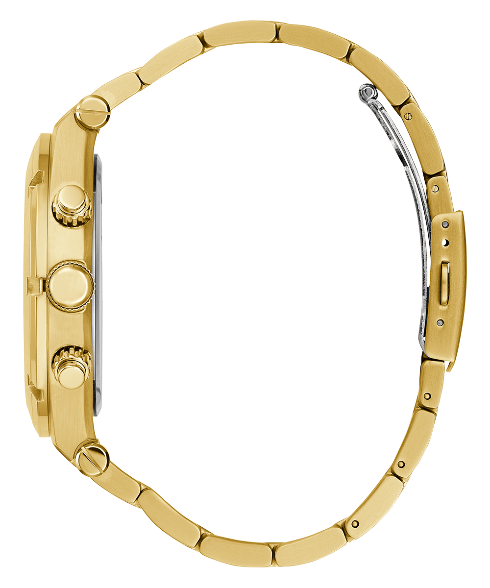 GUESS Mens Gold Tone Multi-function Watch