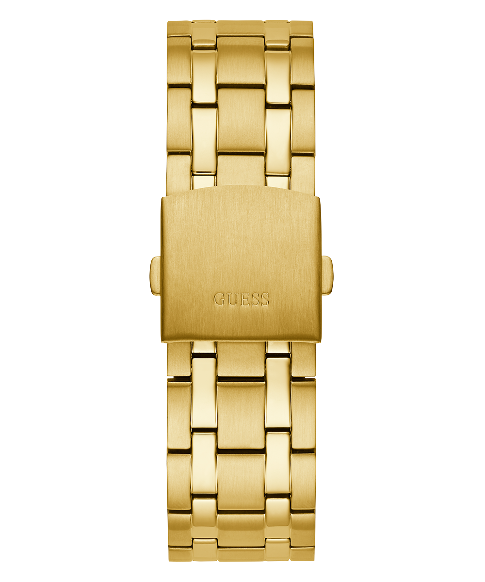 GUESS Mens Gold Tone Multi-function Watch