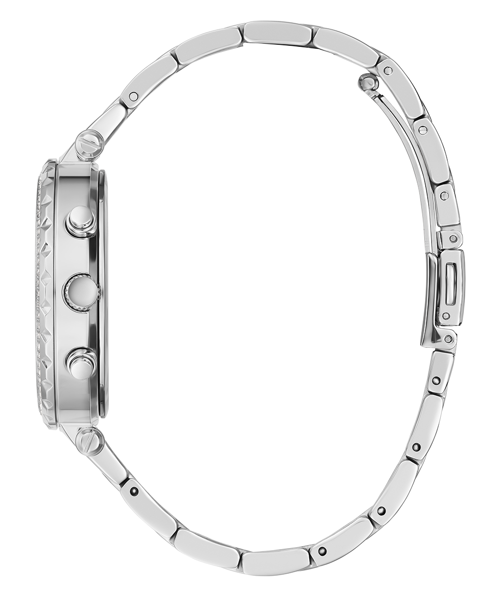 GUESS Ladies Silver Tone Multi-function Watch