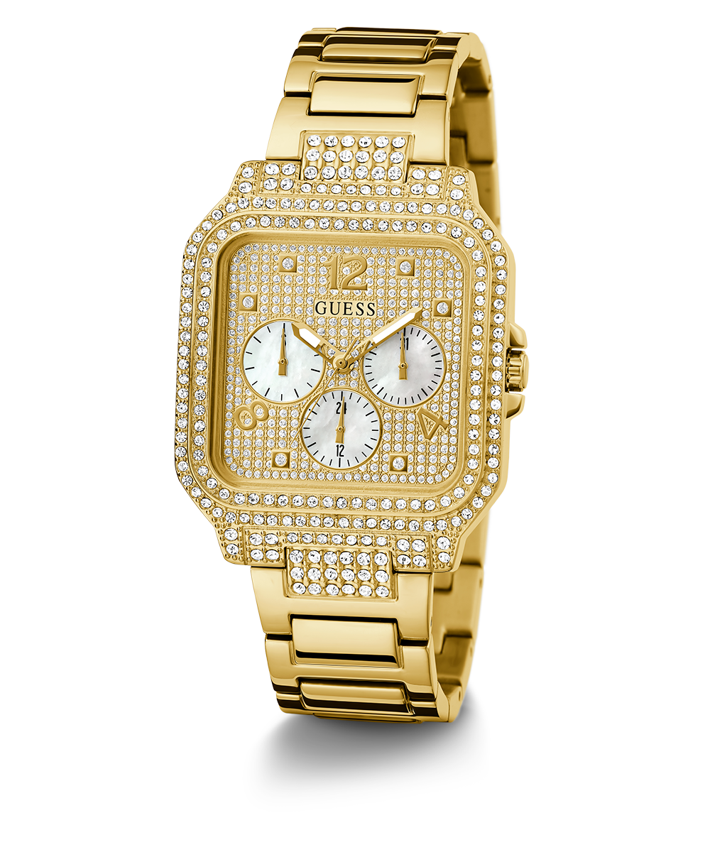 GUESS Ladies Gold Tone Multi-function Watch