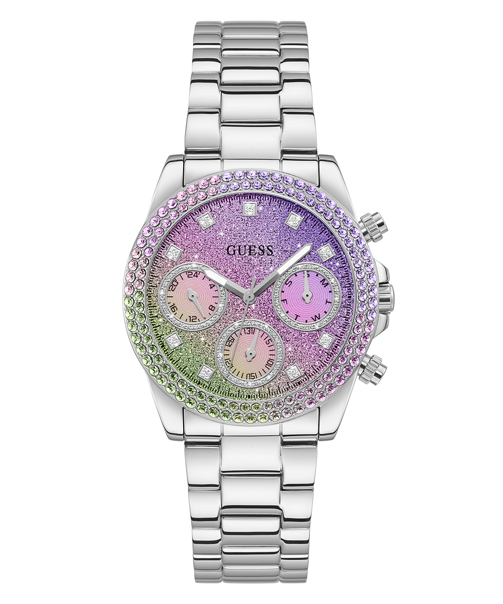 GUESS Ladies Silver Tone Analog Watch
