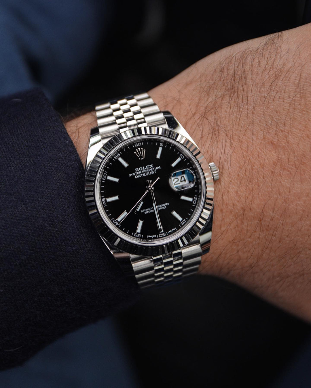 MONTRE DATEJUST 41 NOIR JUBILÉ POUR HOMME