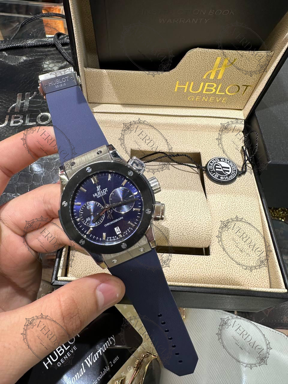 HUBLOT CLASSIC FUSION CHRONOGRAPH BLUE
