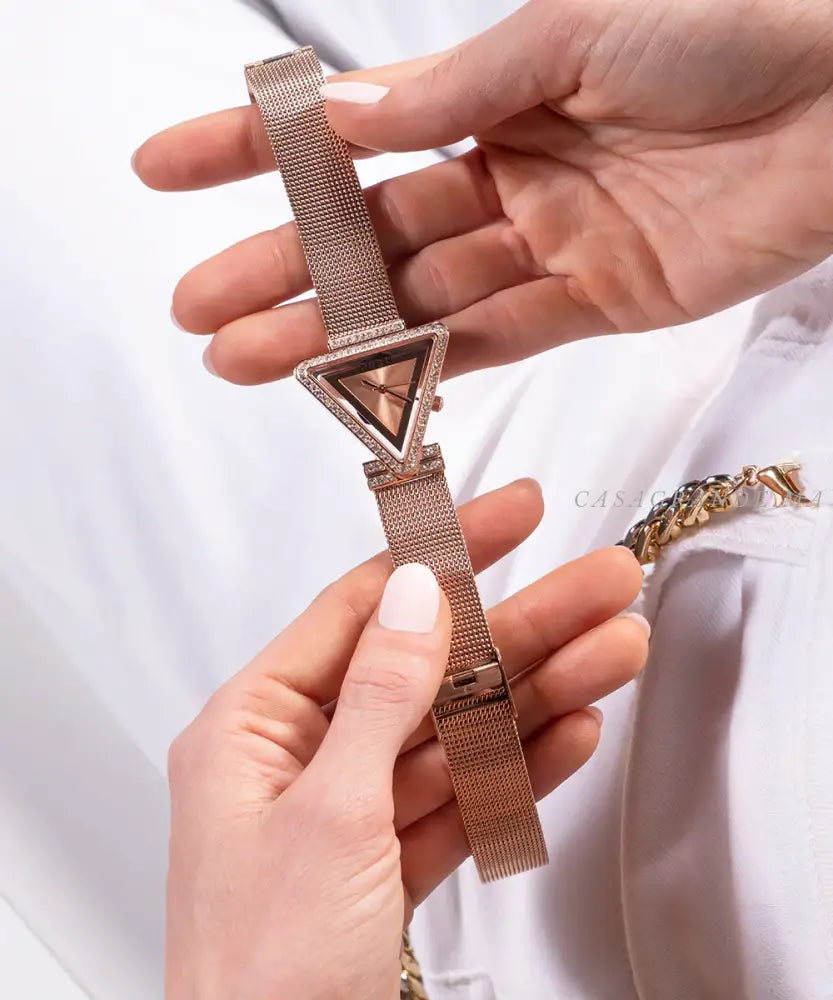 GUESS Ladies Triangle Rose gold