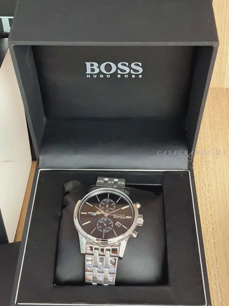 Hugo Boss Men’s Chronograph Quartz Stainless Steel Black Dial 41mm Watch 1513383