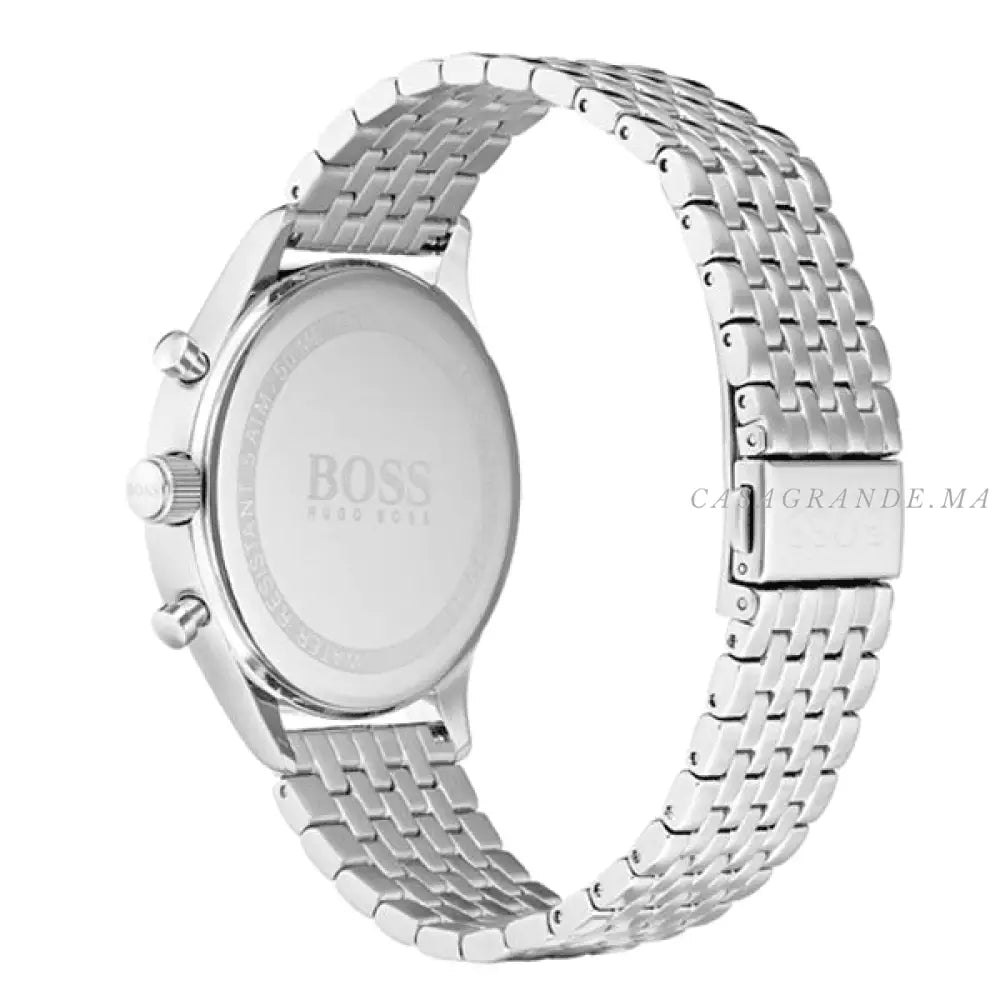 Hugo Boss Men’s Chronograph Quartz Stainless Steel Black Dial 44mm Watch 1513652