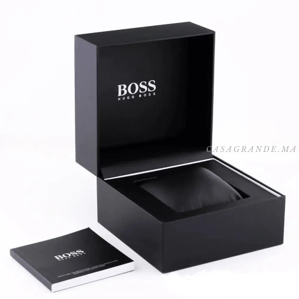 Hugo Boss Men’s Chronograph Quartz Stainless Steel Black Dial 44mm Watch 1513652