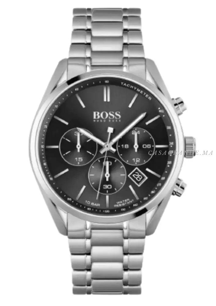 Hugo Boss Men’s Quartz Stainless Steel Black Dial 44mm Watch 1513871