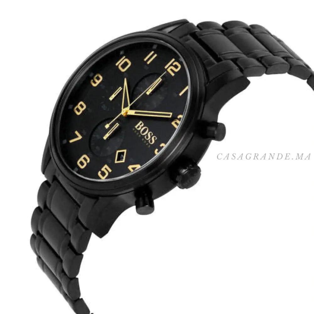 Hugo Boss Men’s Quartz Stainless Steel Black Dial 46mm Watch 1513275