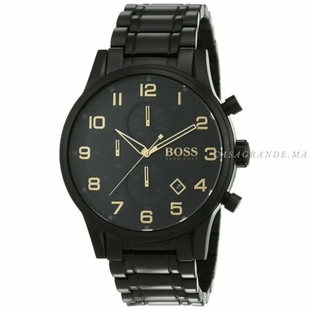 Hugo Boss Men’s Quartz Stainless Steel Black Dial 46mm Watch 1513275