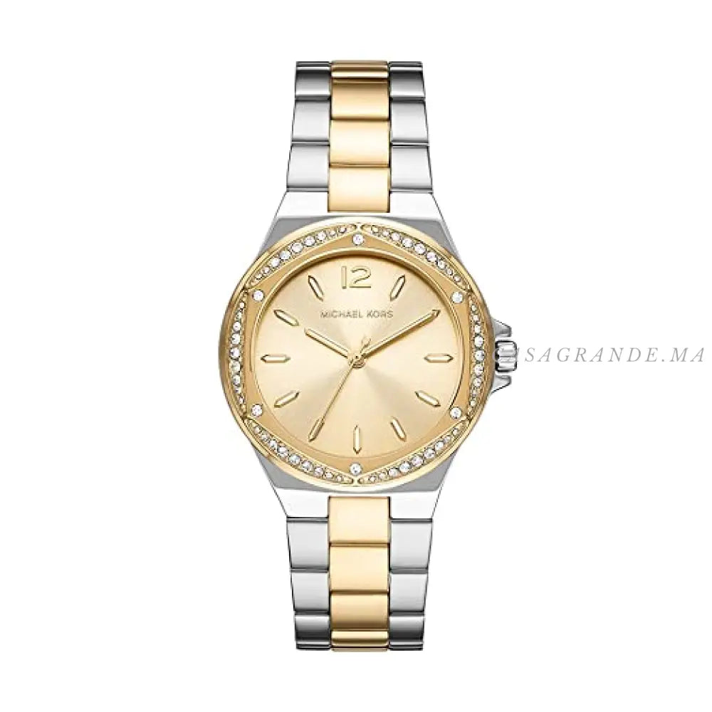 Michael Kors Lennox Analog Gold Dial Women's Watch-MK6988
