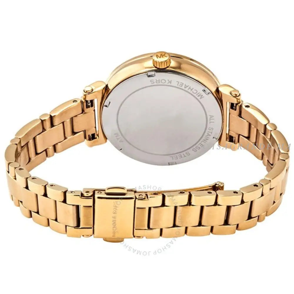 Michael Kors Women’s Quartz Stainless Steel Gold Dial 36mm Watch MK4334