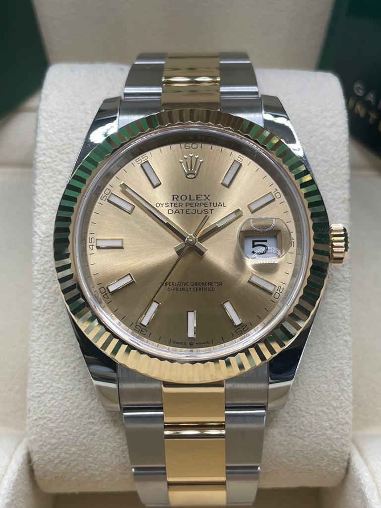 Datejust "Champagne" 41mm 126333 Bracelet Oyster