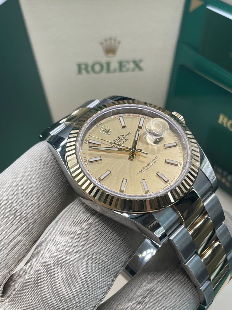 Datejust "Champagne" 41mm 126333 Bracelet Oyster