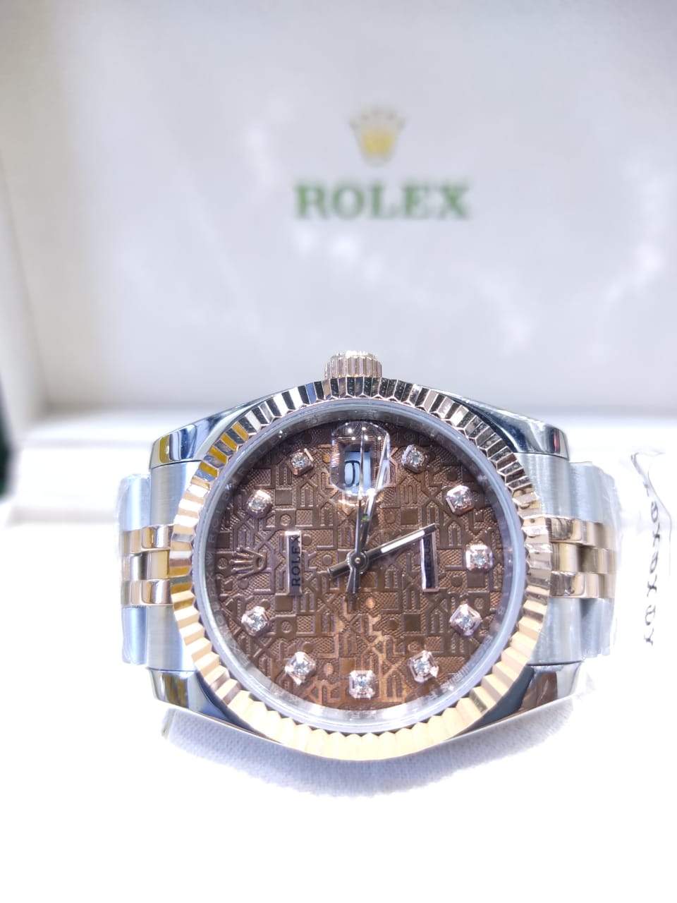 Datejust 36mm 2 Tones Fond Marron Pour Femme