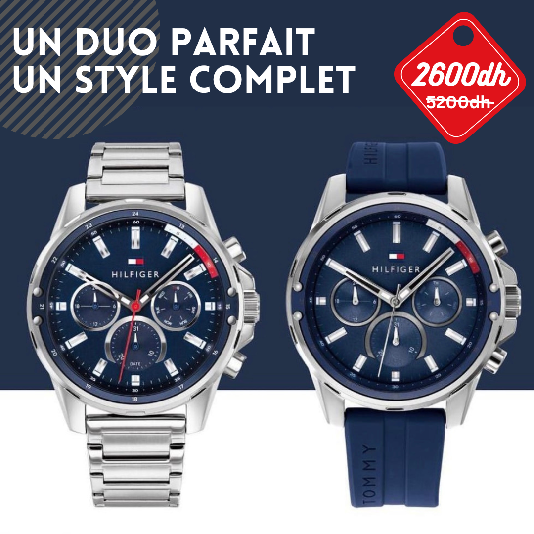 Pack 2 montres tommy hilfiger Assorties