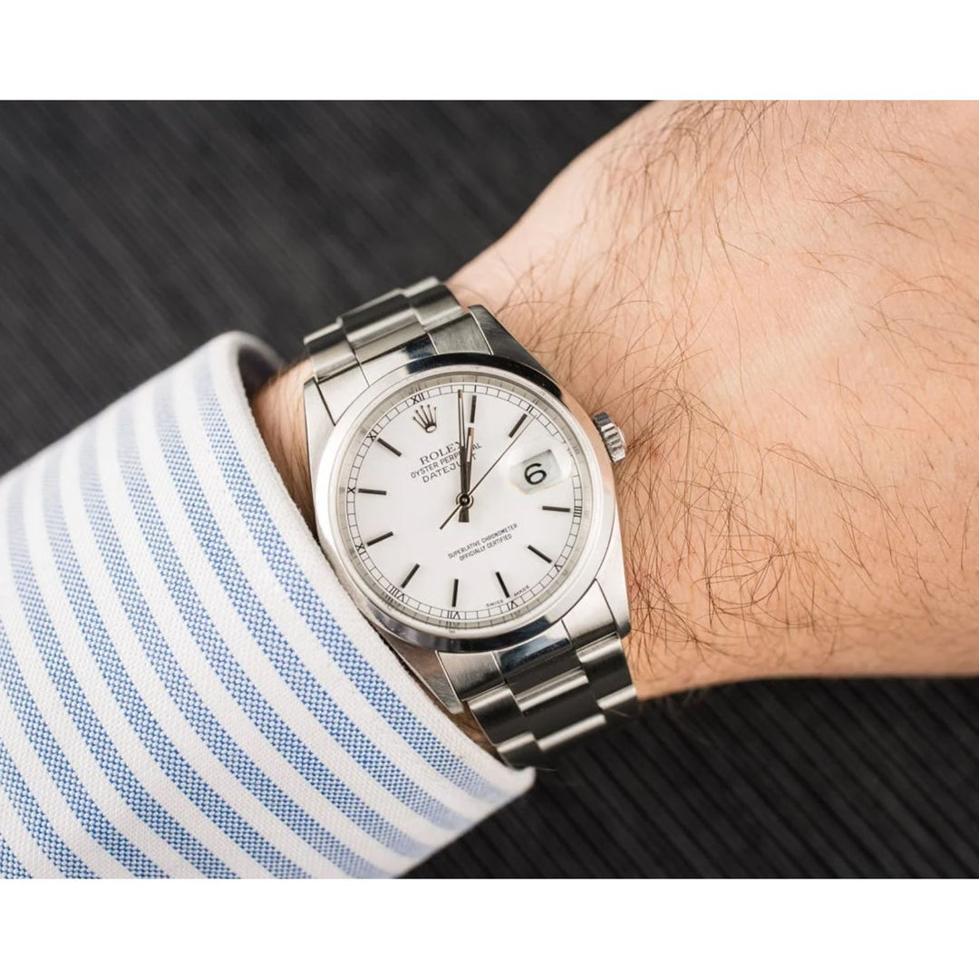 DATEJUST 16200 BLANC POUR HOMME