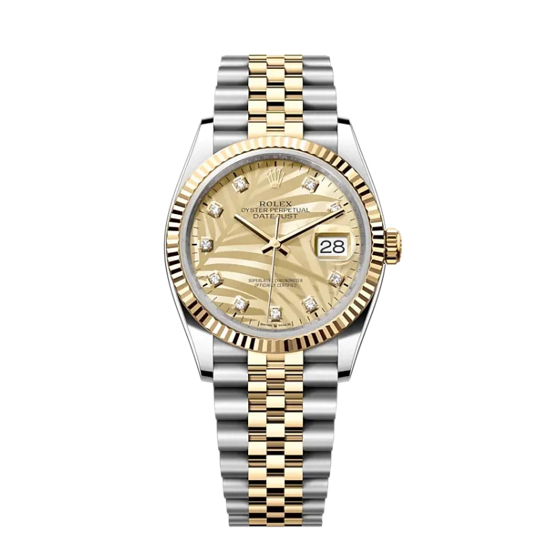 Datejust 36 mm Gold Palm 126233 Modèle 2021