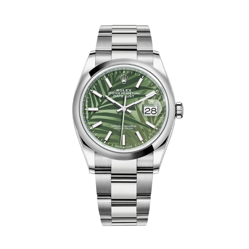 Datejust 36 mm Palmier Vert 126200 Modèle 2021
