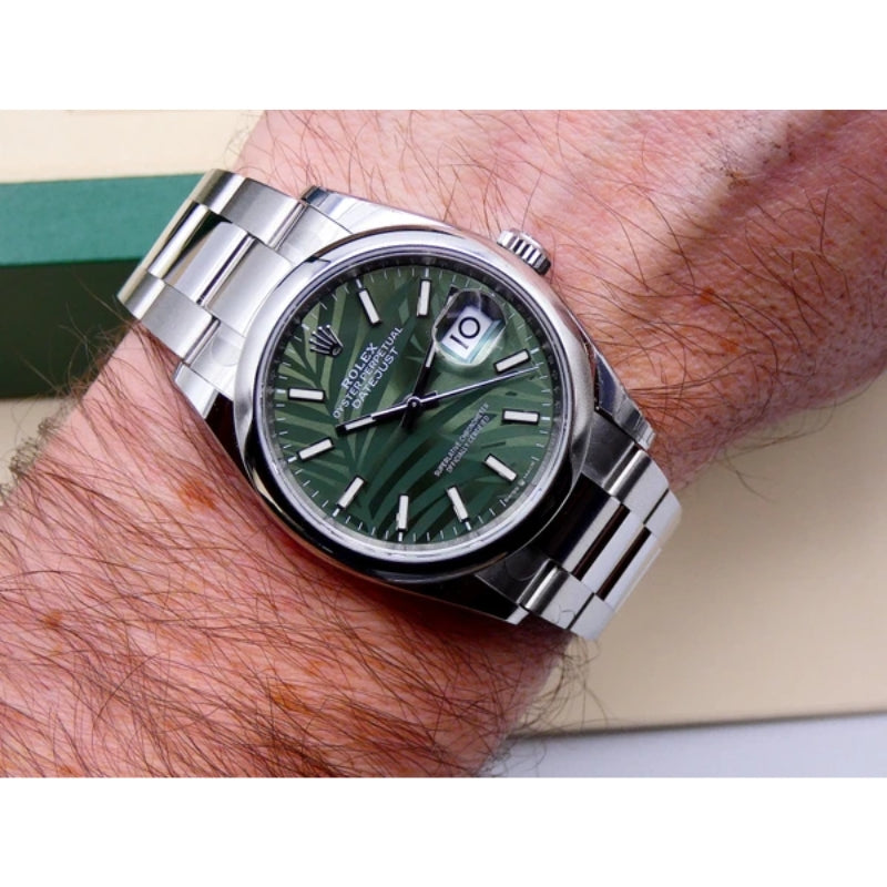 Datejust 36 mm Palmier Vert 126200 Modèle 2021