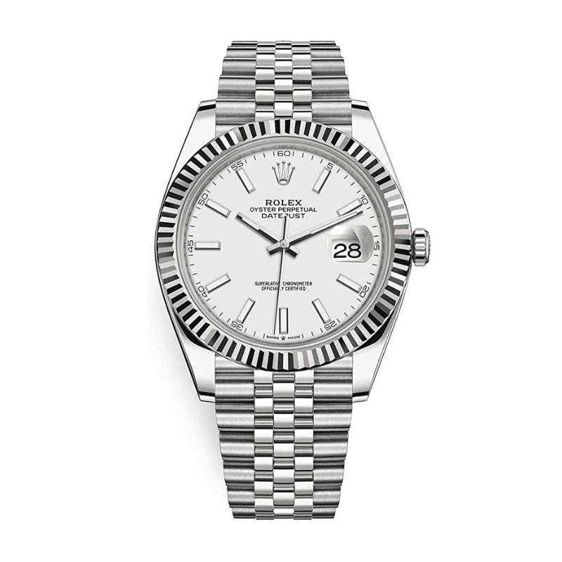 MONTRE DATEJUST 41 BLANC JUBILÉ POUR HOMME