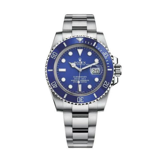 SUBMARINER DATE "SMURF" 116619LB POUR HOMME