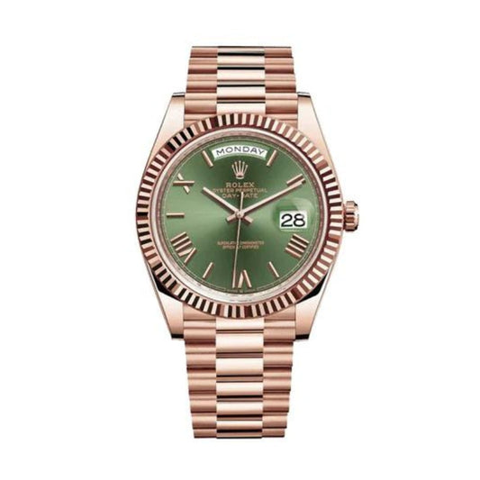 DAYDATE 40 OLIVE ROSE GOLD POUR HOMME