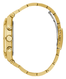 GUESS Mens Gold Tone Multi-function Watch