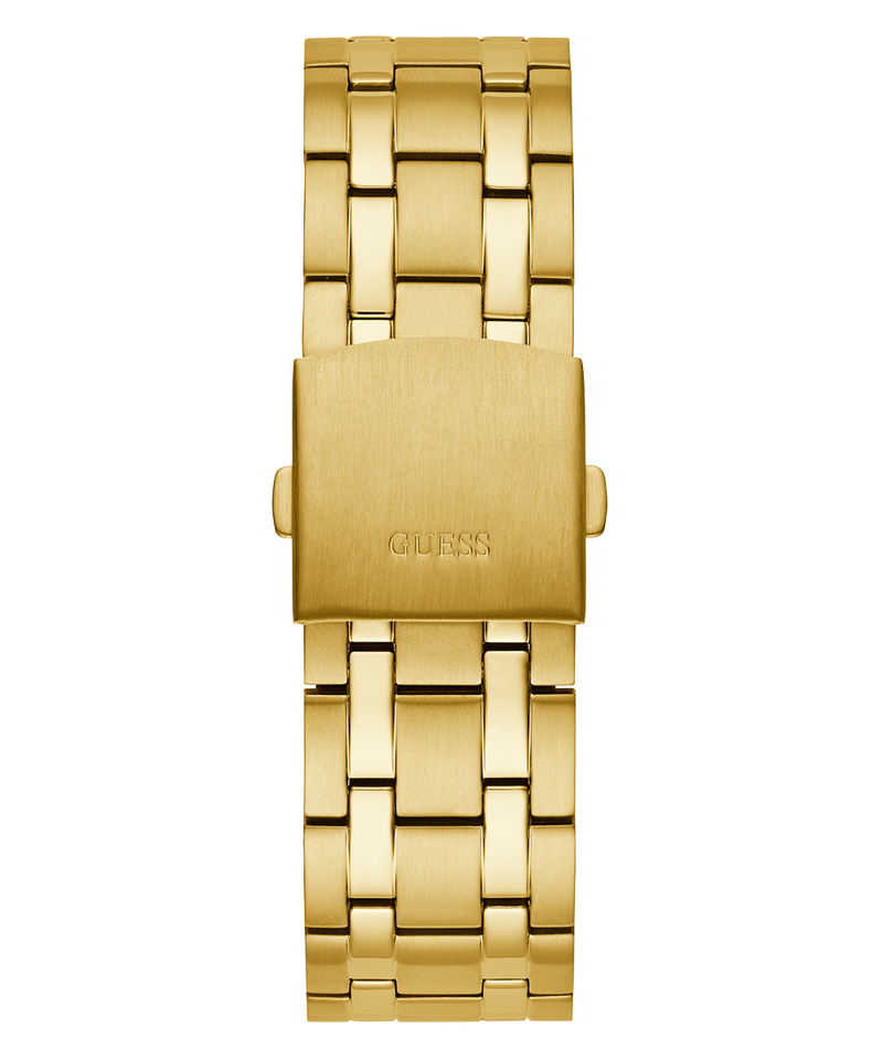GUESS Mens Gold Tone Multi-function Watch