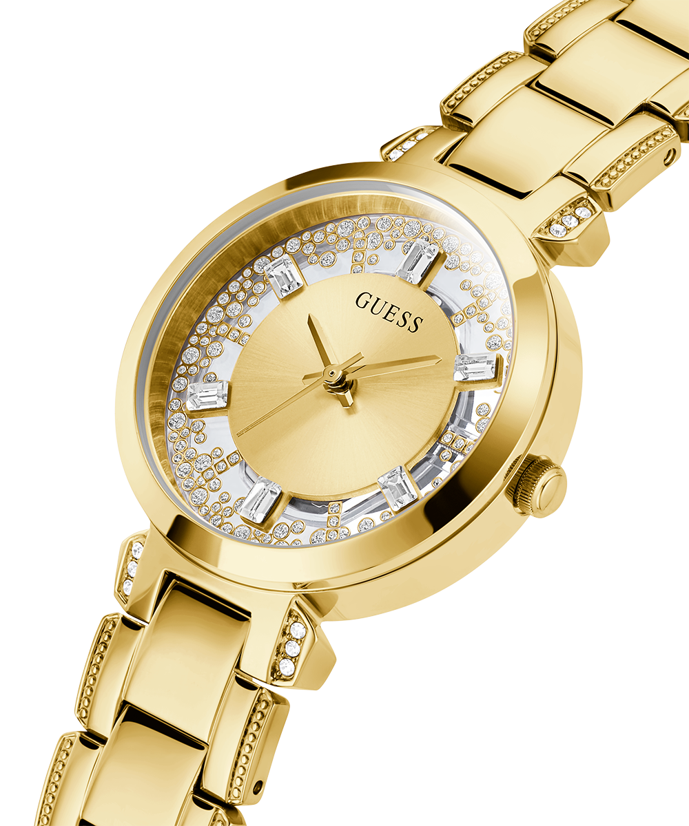 GUESS Ladies Gold Tone Analog Watch