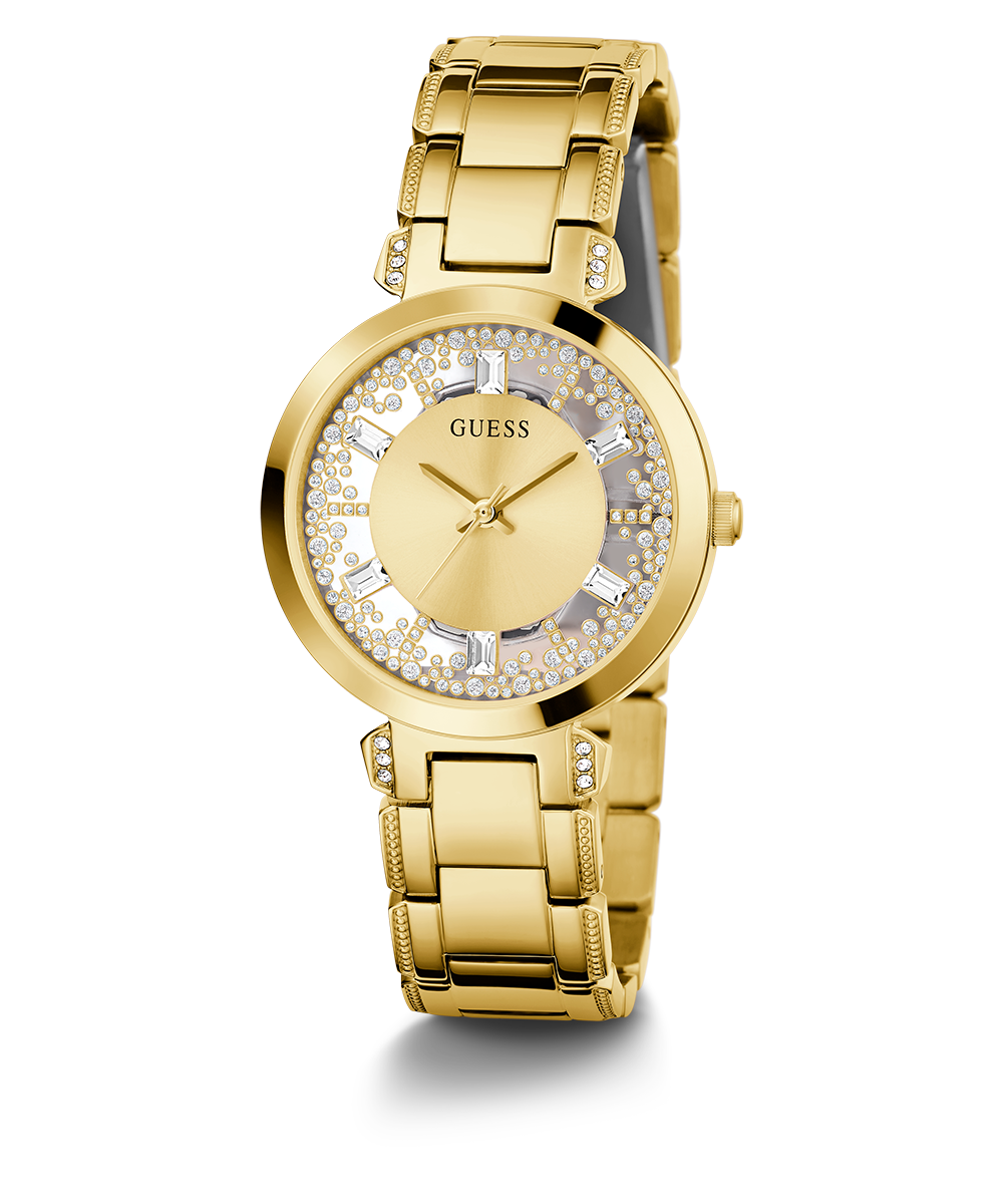 GUESS Ladies Gold Tone Analog Watch