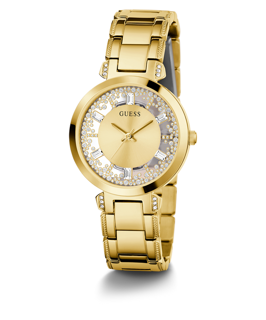 GUESS Ladies Gold Tone Analog Watch