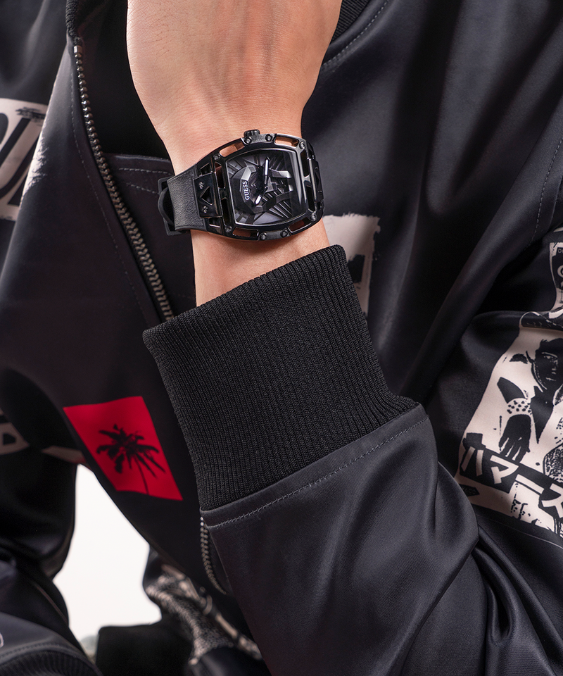 GUESS Mens Black Multi-function Watch