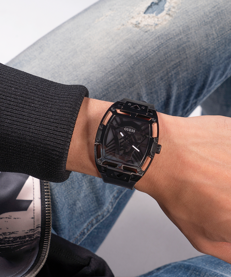 GUESS Mens Black Multi-function Watch