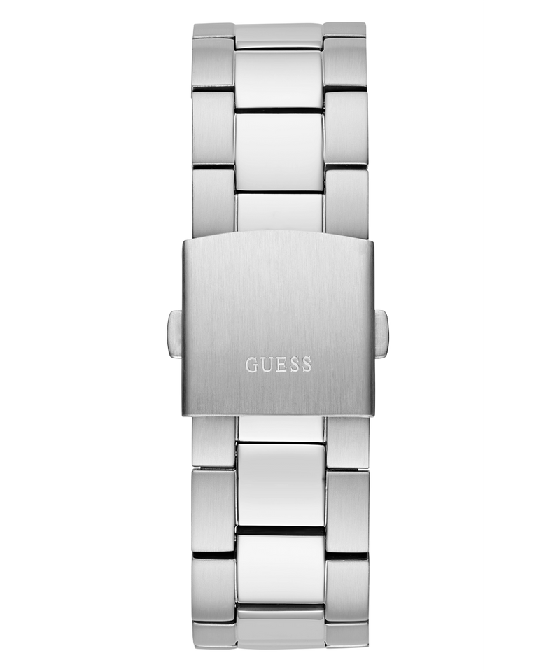 GUESS Mens Silver Tone Multi-function Watch