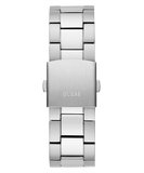 GUESS Mens Silver Tone Multi-function Watch