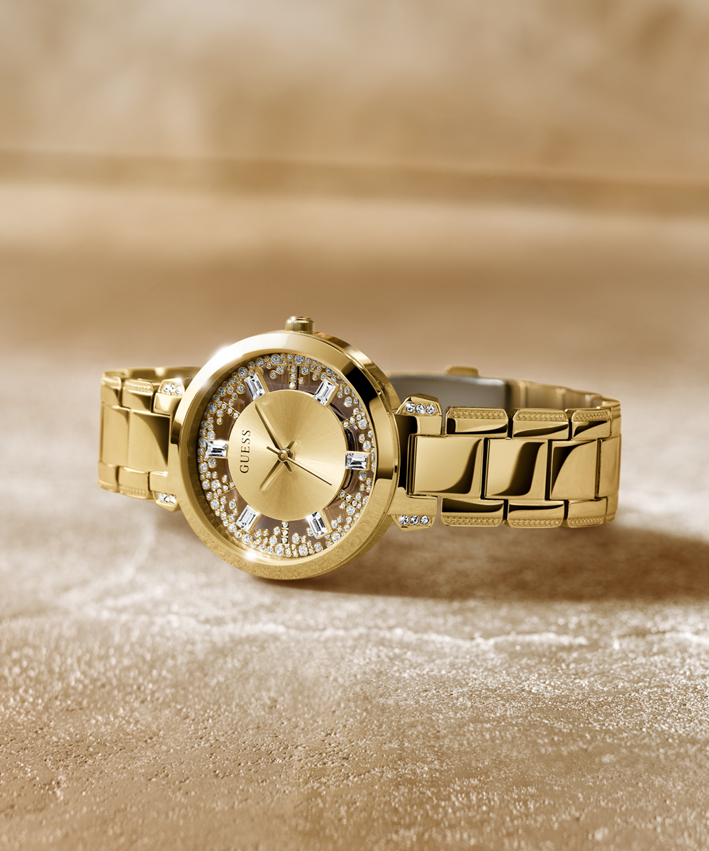 GUESS Ladies Gold Tone Analog Watch