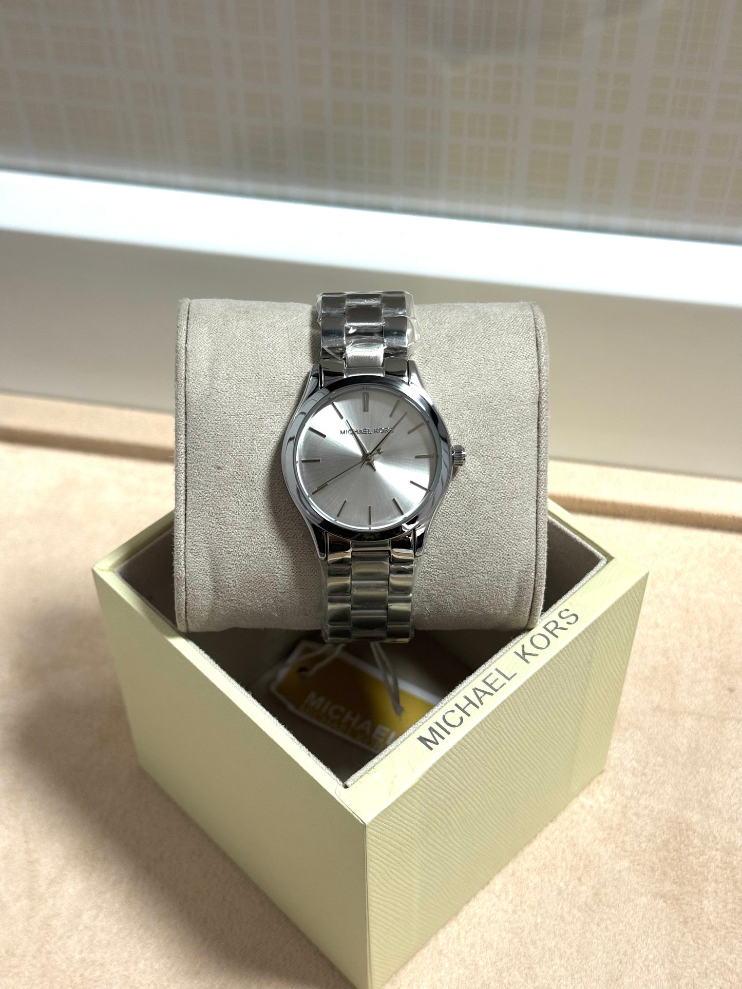montre michael kors runway silver