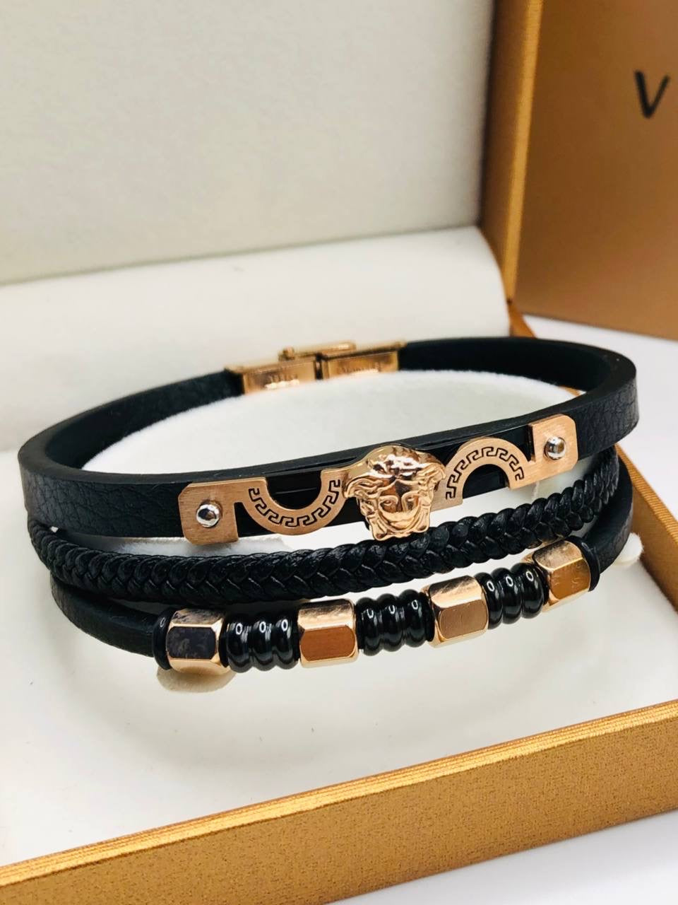 bracelet cuir  de Luxe Pour Homme / H30084