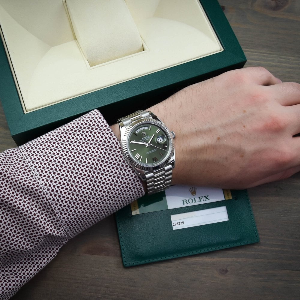 DAYDATE 40 VERT POUR HOMME