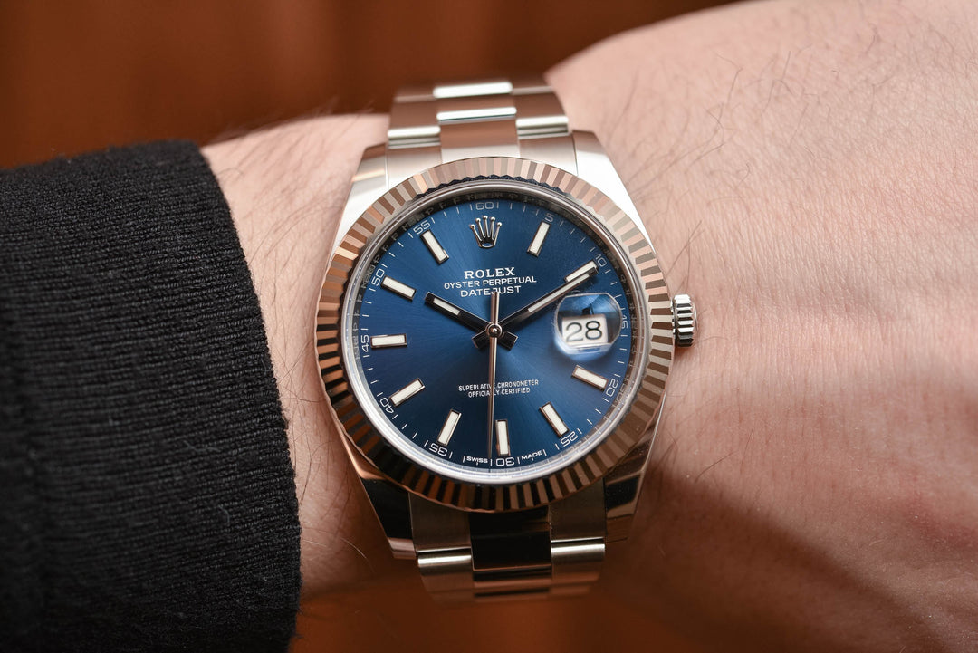 DATEJUST 41 BLEU POUR HOMME