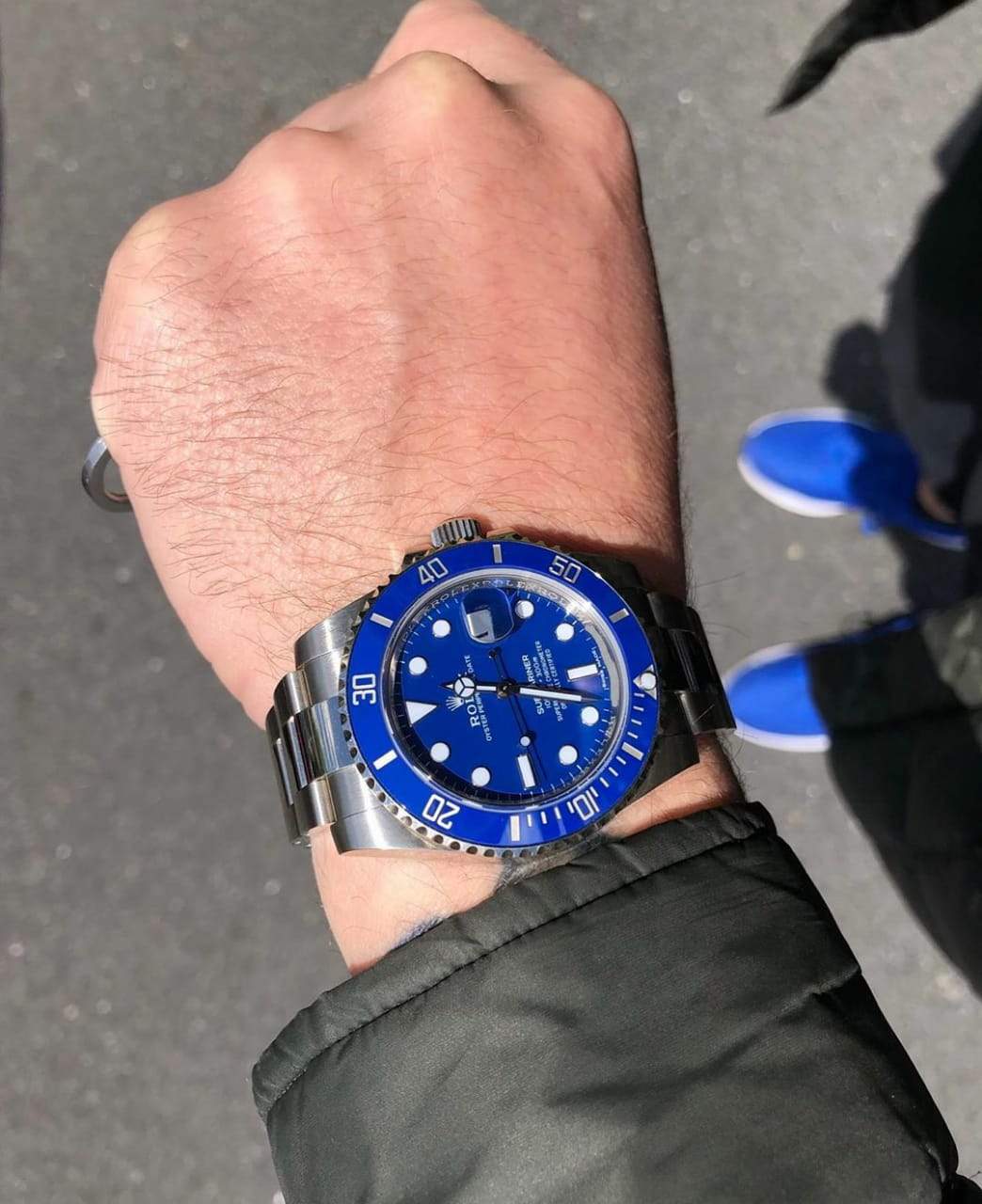 SUBMARINER DATE "SMURF" 116619LB POUR HOMME