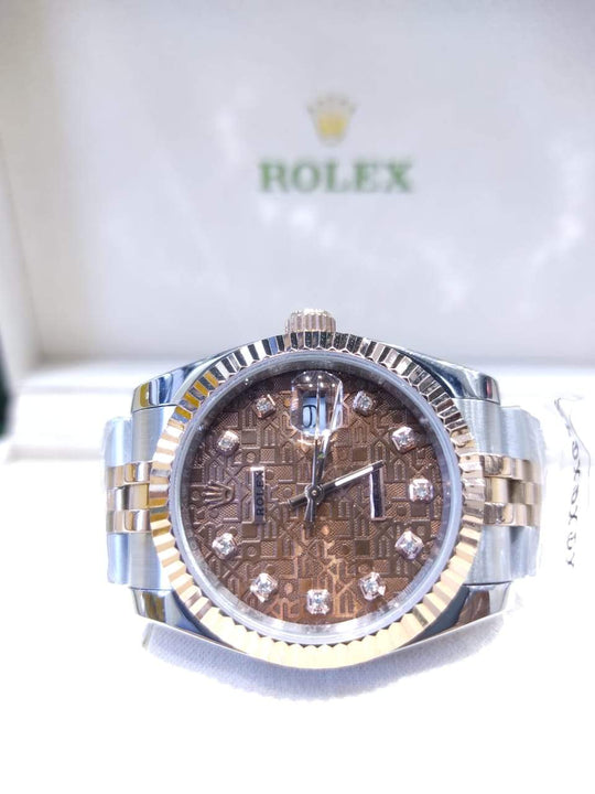 Datejust 36mm 2 Tones Fond Marron Pour Femme