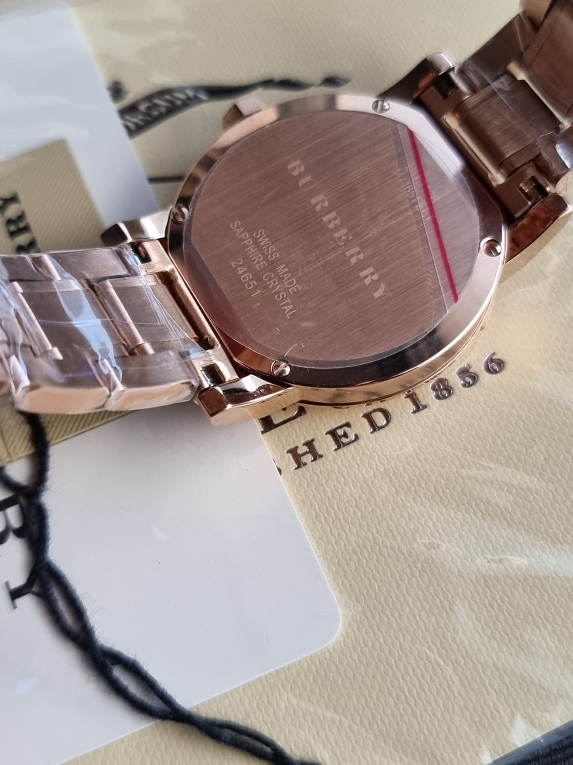Burberry Women’s Swiss Made Stainless Steel Rose Gold Dial 34mm Watch BU9126