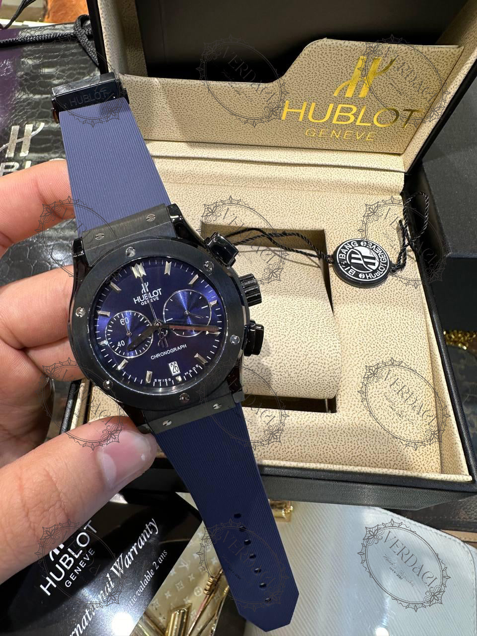 HUBLOT CLASSIC FUSION CHRONOGRAPH BLUE