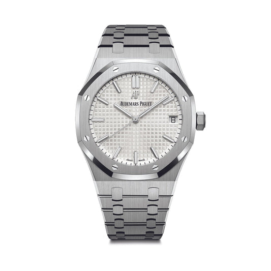 AUDEMARS ROYAL OAK FOND BLANC 41MM HOMME