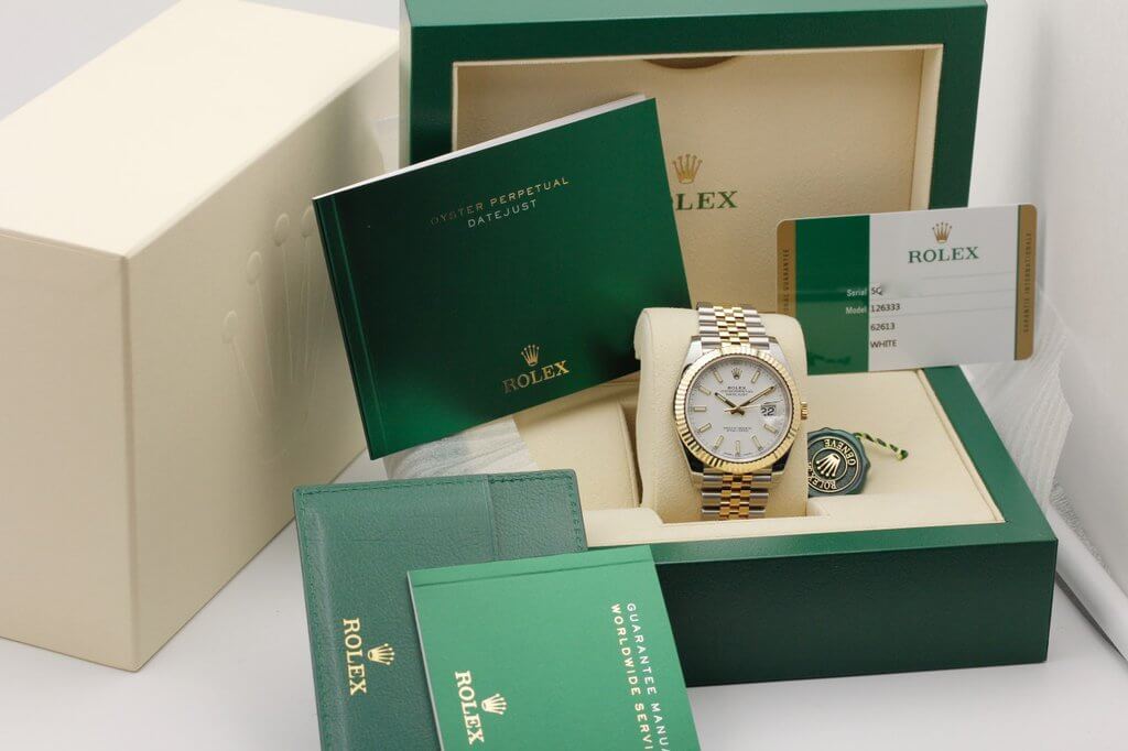 DATEJUST 126333 FOND BLANC JUBILÉE 41 MM