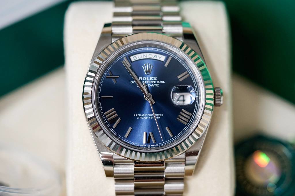 DAYDATE 40 BLEU POUR HOMME