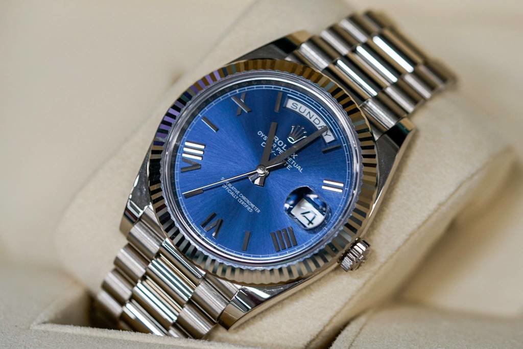 DAYDATE 40 BLEU POUR HOMME