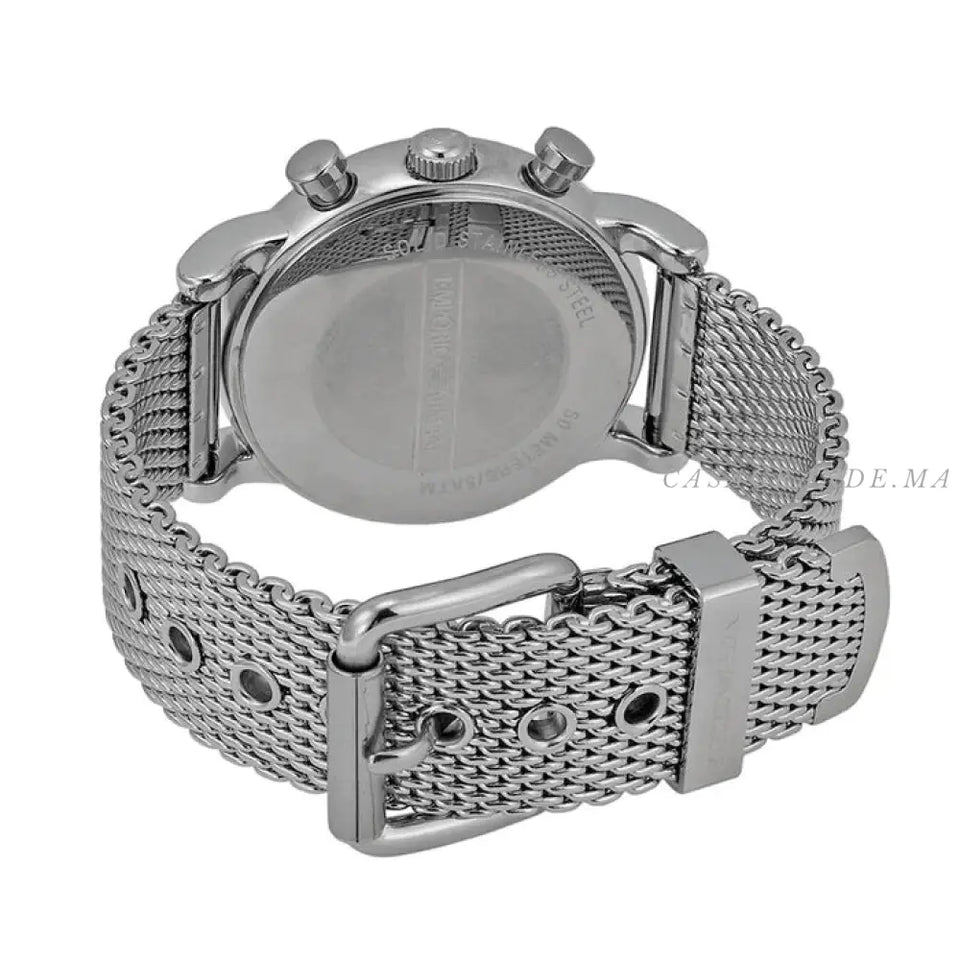 EMPORIO ARMANI Classic Chronograph Black Dial Steel Men's Watch AR1811